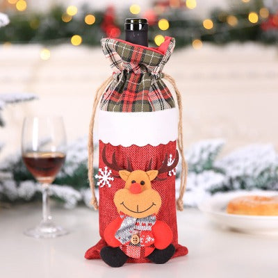 Christmas Wine Bottle Socks Decorations - My Beach Kit