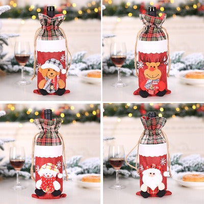 Christmas Wine Bottle Socks Decorations - My Beach Kit