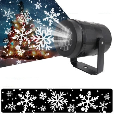 2023 Christmas Party Lights Snowflake Projector Light Led Stage Light Rotating Xmas Pattern Outdoor Holiday Lighting Garden Christmas Decor - My Beach Kit