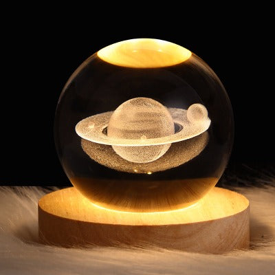 LED Night Light Galaxy Crystal Ball Table Lamp - My Beach Kit