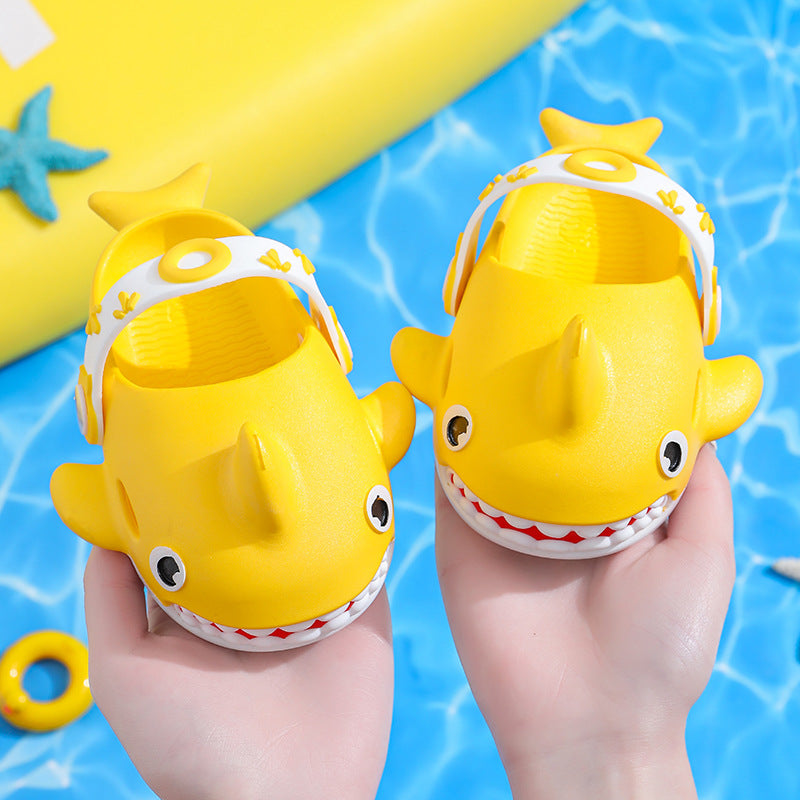 Shark Slippers For Kids Boys Girls Cute Non Slip Slides Shoes - My Beach Kit