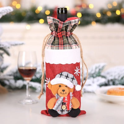 Christmas Wine Bottle Socks Decorations - My Beach Kit