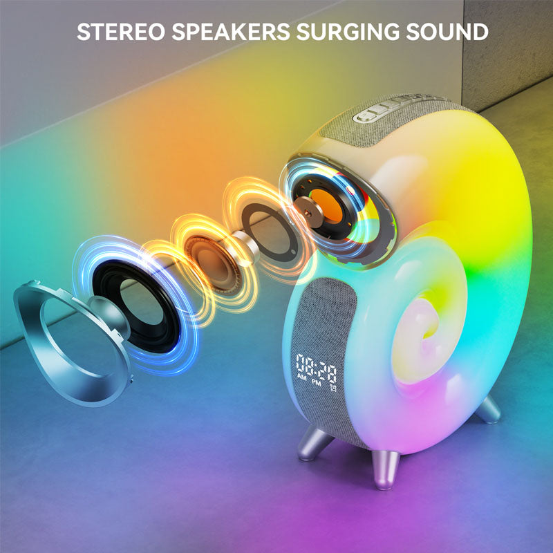 Conch Smart RGB Atmosphere Light Bluetooth Speaker Alarm Clock Wake-up Lamp White Noise Machine For Sleeping Baby APP Control - My Beach Kit