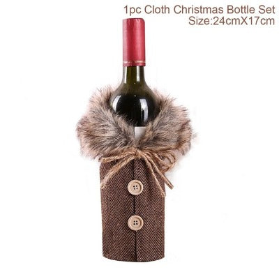 Christmas Wine Bottle Socks Decorations - My Beach Kit