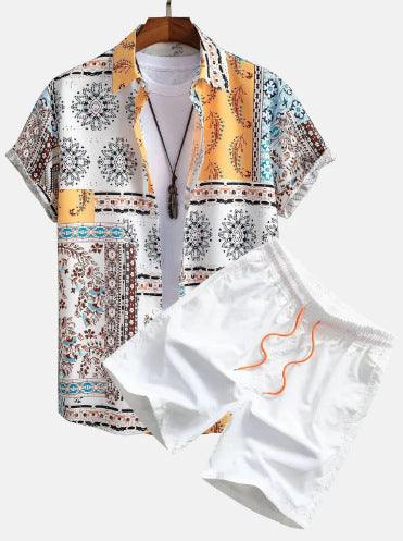 Short Sleeve Shirt Beach Pants Suit - My Beach Kit