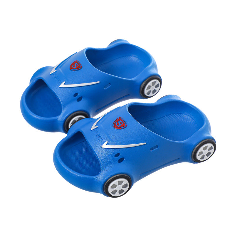 Kids Glowing Slippers Cartoon Car Sandals - My Beach Kit