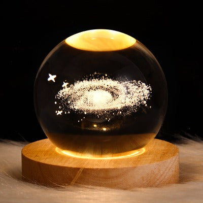 LED Night Light Galaxy Crystal Ball Table Lamp - My Beach Kit