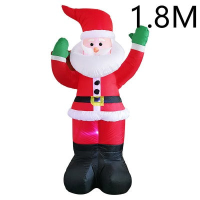 Christmas LED Lights Glowing Santa Tree Snowman Inflatable Doll Outdoor Yard Garden Decor - My Beach Kit