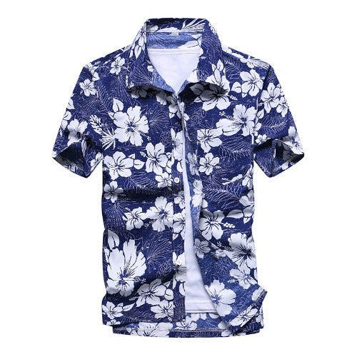 Beach shirt with short sleeves