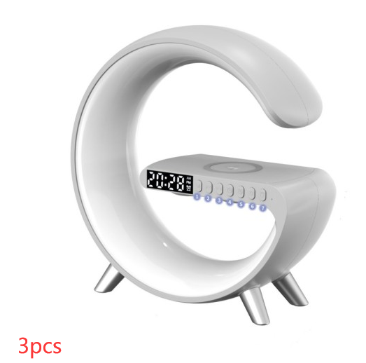 2023 New Intelligent G Shaped LED Lamp Bluetooth Speake Wireless Charger Atmosphere Lamp App Control For Bedroom Home Decor - My Beach Kit