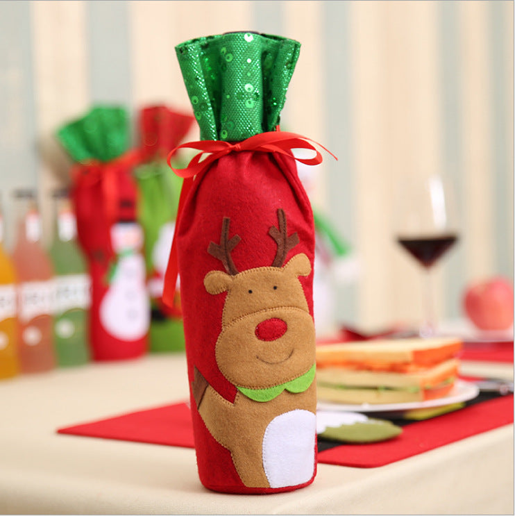 Christmas Wine Bottle Socks Decorations - My Beach Kit