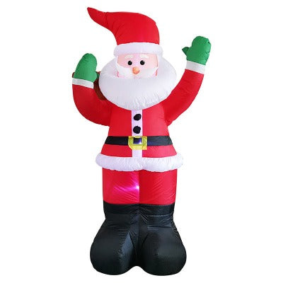 Christmas LED Lights Glowing Santa Tree Snowman Inflatable Doll Outdoor Yard Garden Decor - My Beach Kit