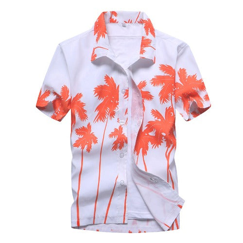 Beach shirt with short sleeves