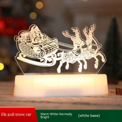 Christmas Decoration 3D Lamp Acrylic LED Night Lights - My Beach Kit