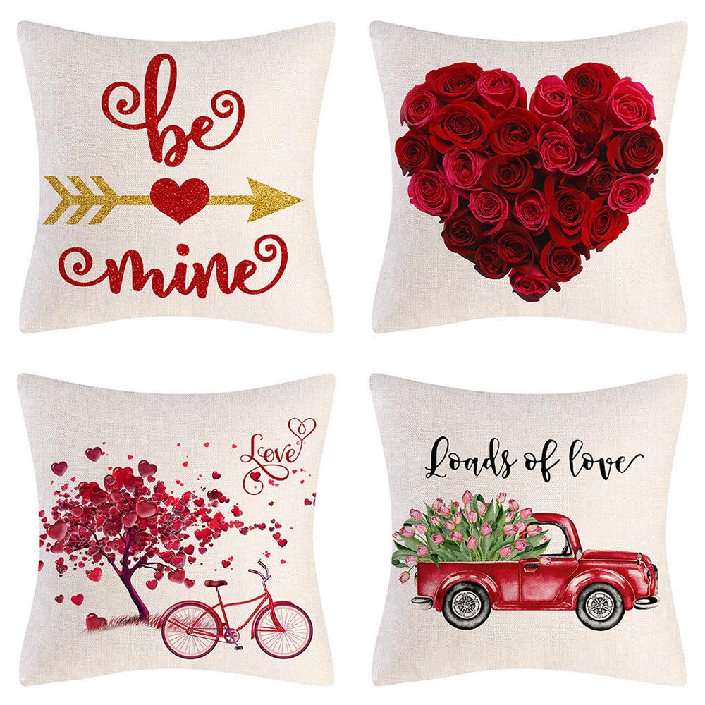 Valentine's Day Linen Pillowcase Holiday Gift - My Beach Kit