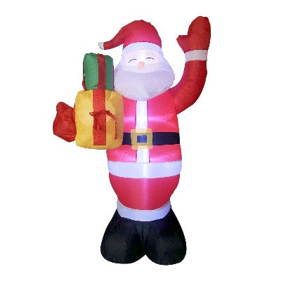 Christmas LED Lights Glowing Santa Tree Snowman Inflatable Doll Outdoor Yard Garden Decor - My Beach Kit