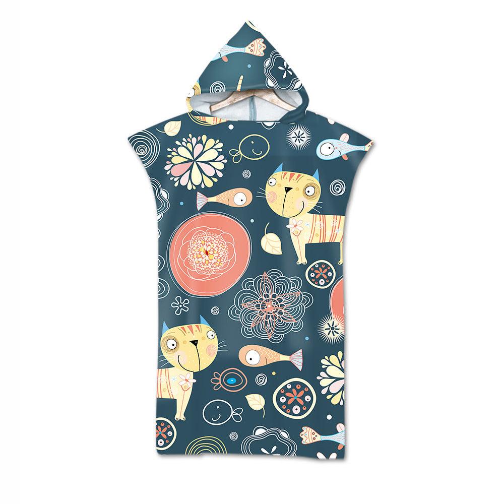 Kids Cartoon Animal Hooded Beach Towel - My Beach Kit