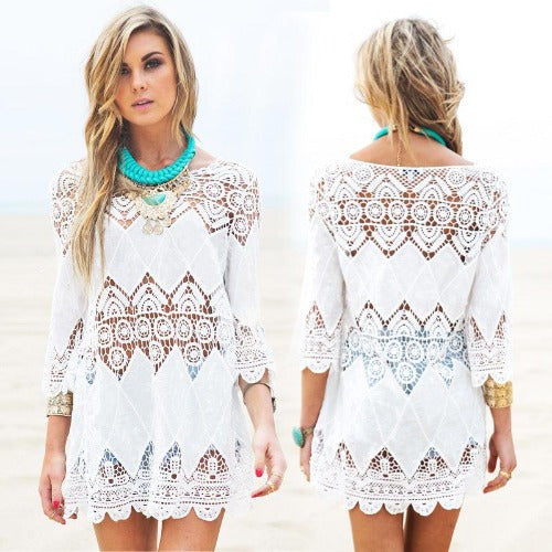 Embroidered Beach Bikini Jacket