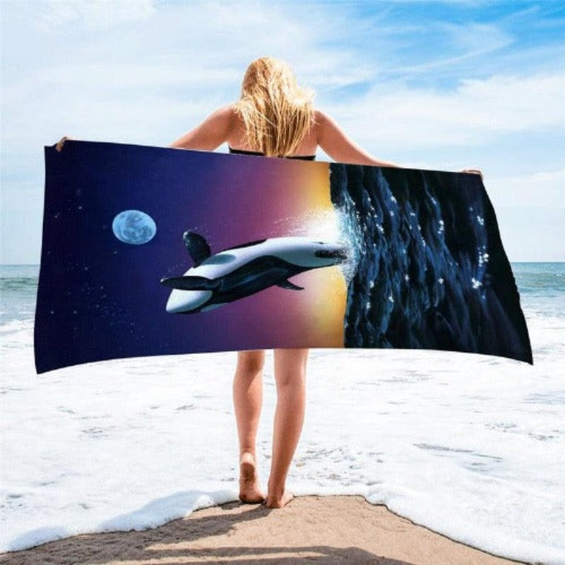 Square Printed Beach Towel - My Beach Kit