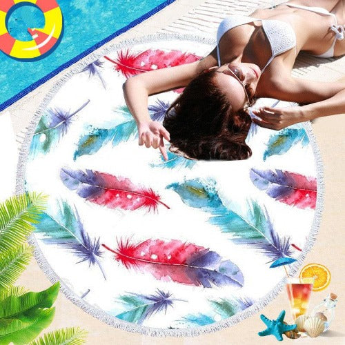 Fringed Beach Towel - My Beach Kit