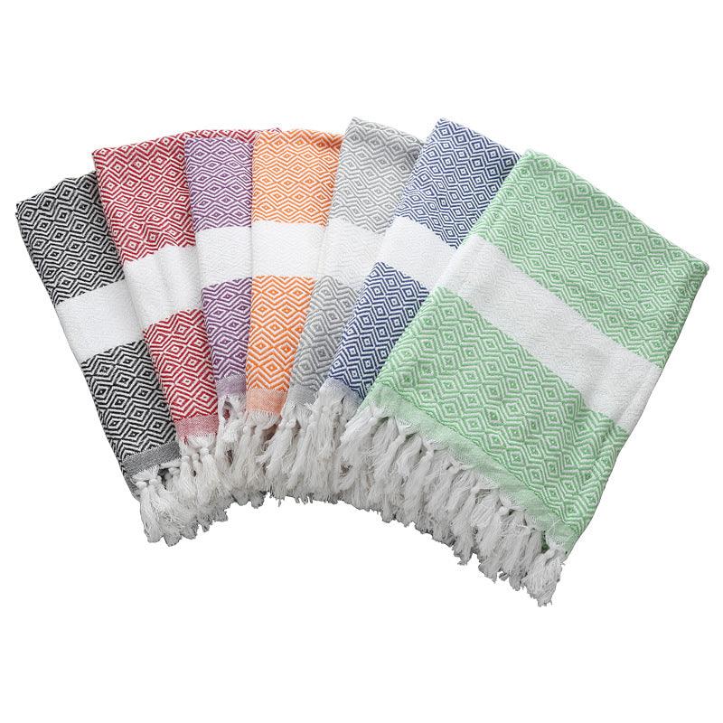 Turkish Fringed Beach Towel - My Beach Kit