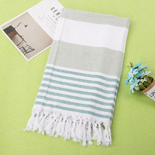 Cotton Striped Towel - My Beach Kit