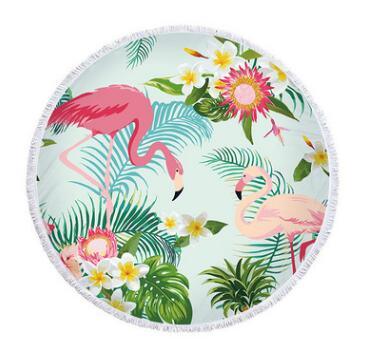 Flamingo Round Beach Towel - My Beach Kit