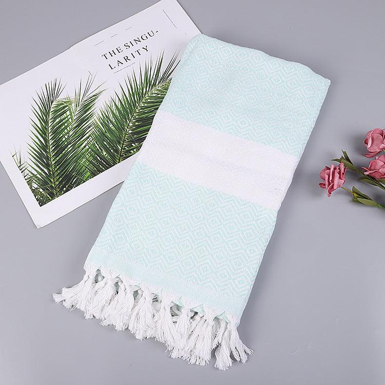 Turkish Fringed Beach Towel - My Beach Kit