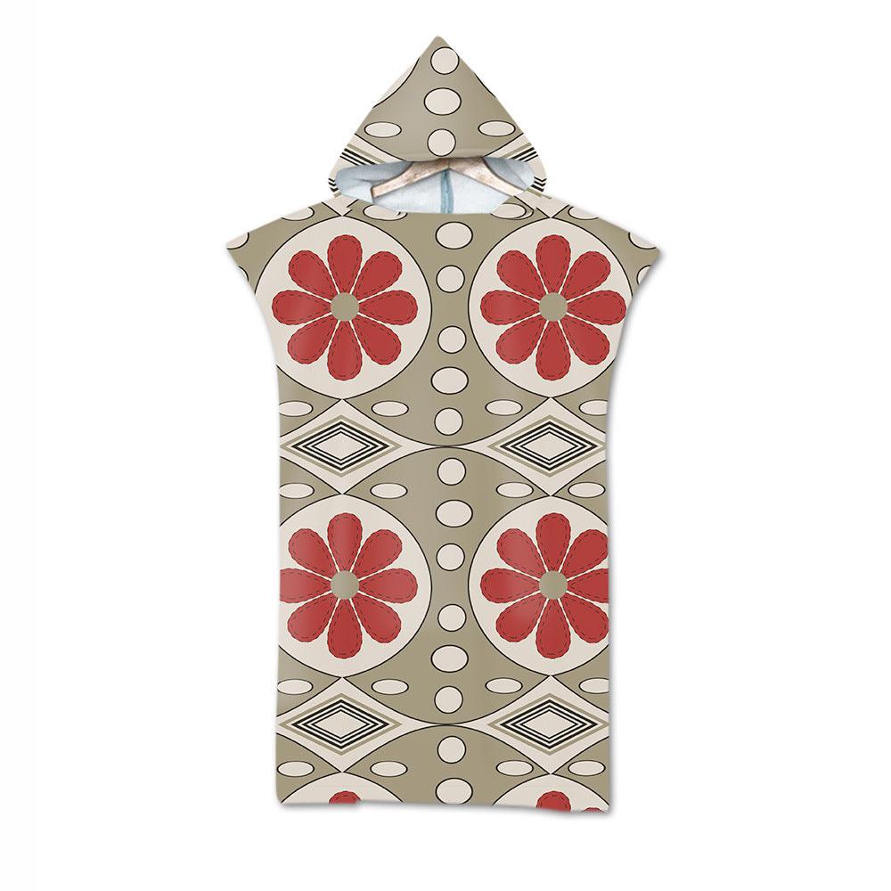 Cloak Geometric Print Hooded Towel - My Beach Kit