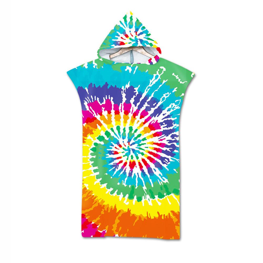 Cloak Geometric Print Hooded Towel - My Beach Kit