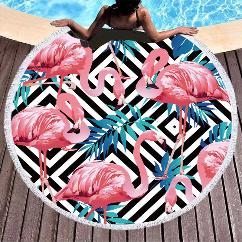 Round Printed Beach Towel - My Beach Kit