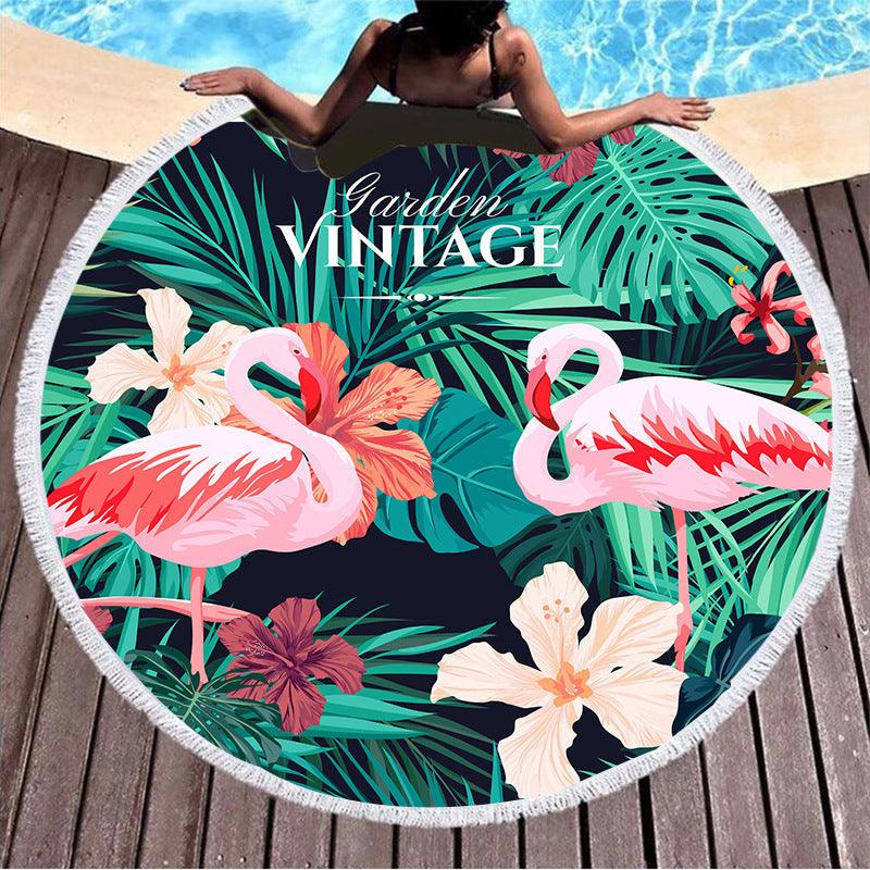 Round Printed Beach Towel - My Beach Kit