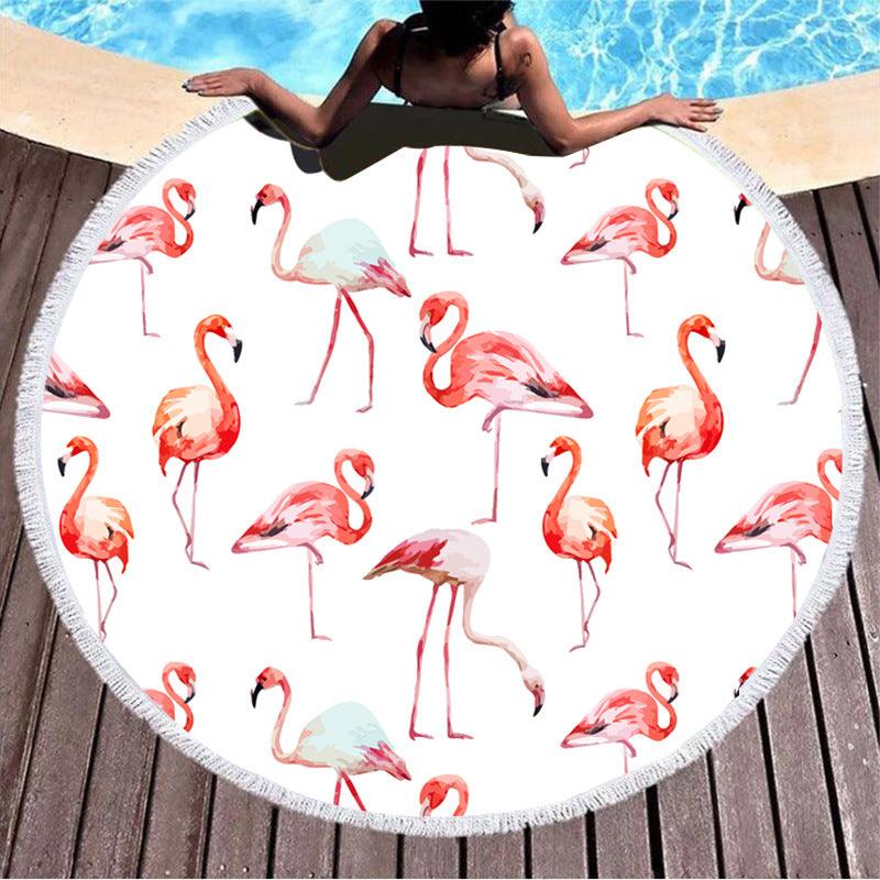 Round Printed Beach Towel - My Beach Kit