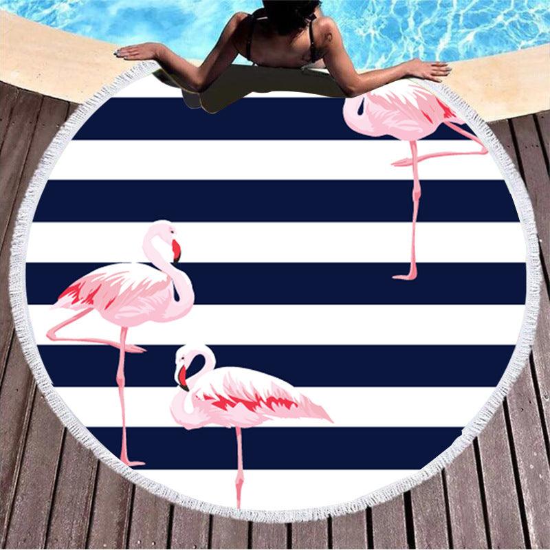 Round Printed Beach Towel - My Beach Kit