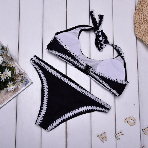 Bikini Print Split Beach Swimsuit - My Beach Kit