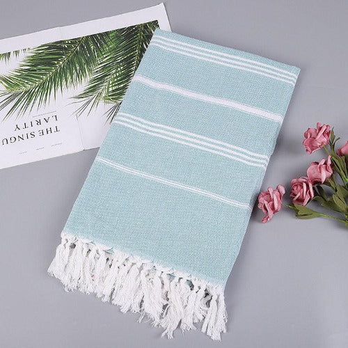 Turkish Striped Cotton Towel - My Beach Kit