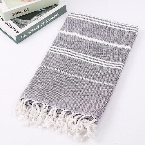 Turkish Striped Cotton Towel - My Beach Kit