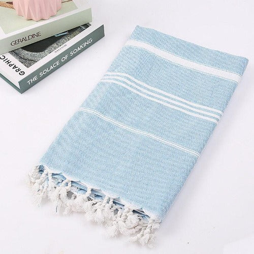 Turkish Striped Cotton Towel - My Beach Kit