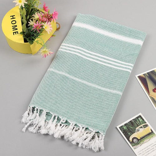 Turkish Striped Cotton Towel - My Beach Kit