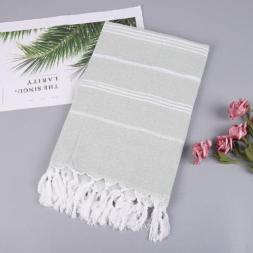 Turkish Striped Cotton Towel - My Beach Kit