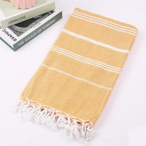 Turkish Striped Cotton Towel - My Beach Kit