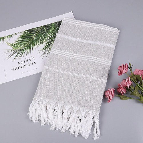 Turkish Striped Cotton Towel - My Beach Kit