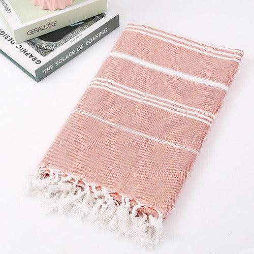 Turkish Striped Cotton Towel - My Beach Kit