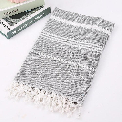 Turkish Striped Cotton Towel - My Beach Kit