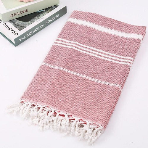 Turkish Striped Cotton Towel - My Beach Kit