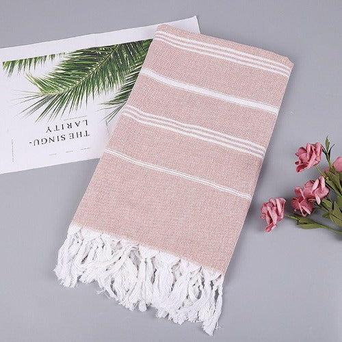 Turkish Striped Cotton Towel - My Beach Kit