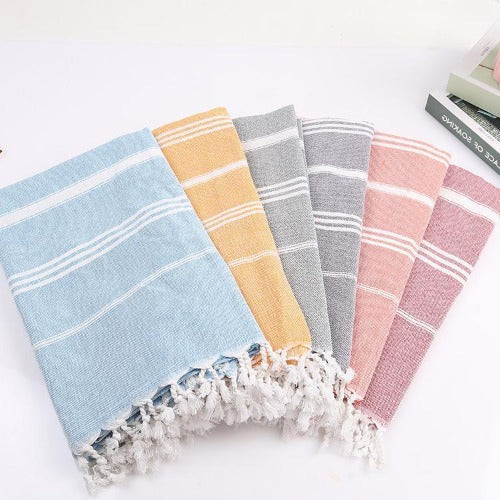 Turkish Striped Cotton Towel - My Beach Kit