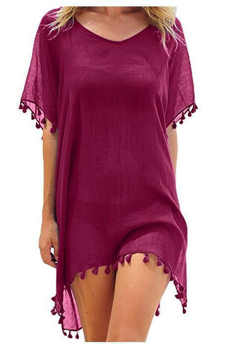 Women Blouses Beach Tunic Cover-Up Shirt - My Beach Kit