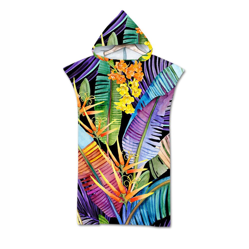 Cloak Geometric Print Hooded Towel - My Beach Kit