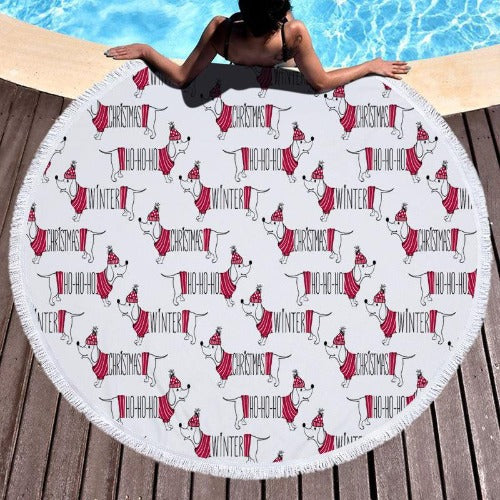 Round printed beach towel - My Beach Kit